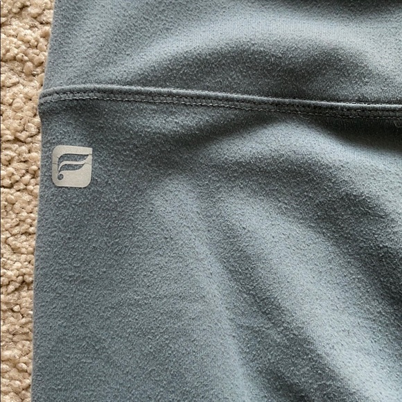 Grey Fabletics Leggings with Mesh Back - Picture 7 of 8